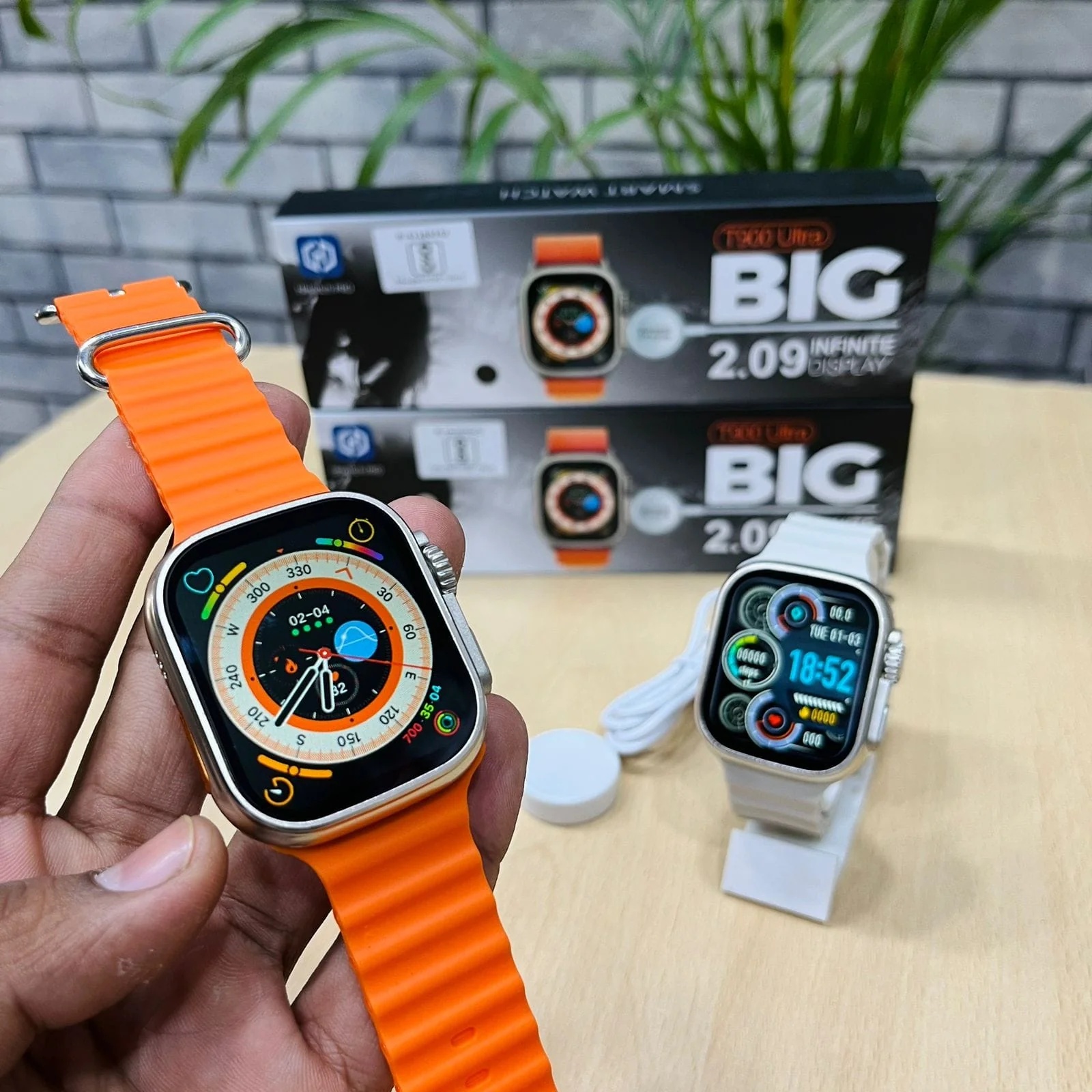 T900 Ultra Big 2.09 Infinite Display Bluetooth Call & Multi Functional Smartwatch