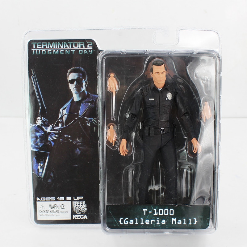 NECA The Terminator T-800 T-1000 Endoskeleton PVC Action Figure  Model Toy. 