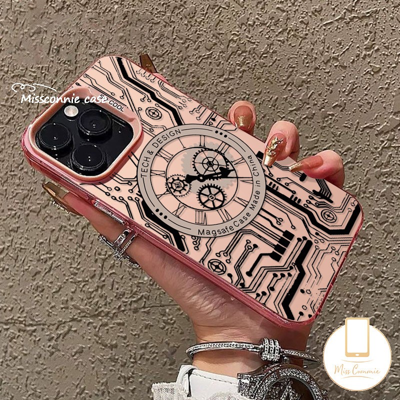 For Infinix Hot 40i 30i Smart 8 6 7 5 Pro Plus Pop 8 7 Note 12 G96 30 40 Pro Hot 30 10 9 11 Play Tecno Spark 20C 10C GO 2024 10 20 Pro Camon 20 Cool Mechanical Watch Pattern Case. 