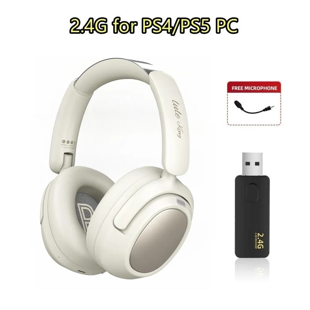 Professional Music Bluetooth Headphones For PS4 PS5 Xbox PC Mobiles Wireless/Wired Active Noise Cancelling Bass Gaming Headset. 