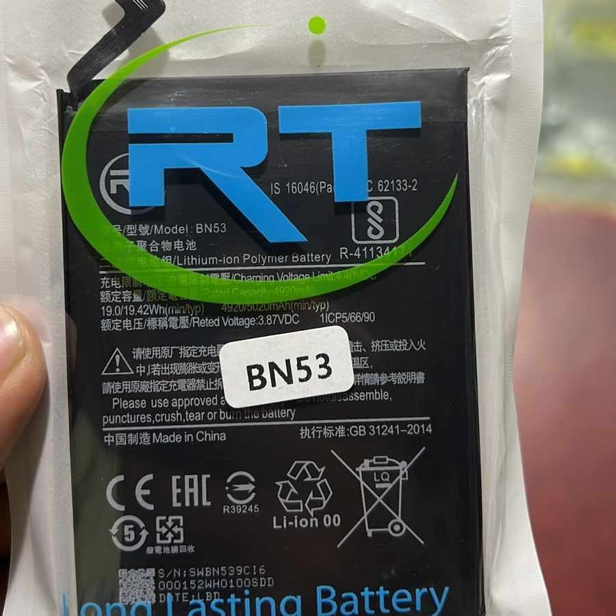 Battery BN53 compatible with Xiaomi Poco M2 Pro, Redmi Note 10 Pro, Redmi Note 10 Pro Max, Redmi Note 9 Pro, Redmi Note 9 Pro Max