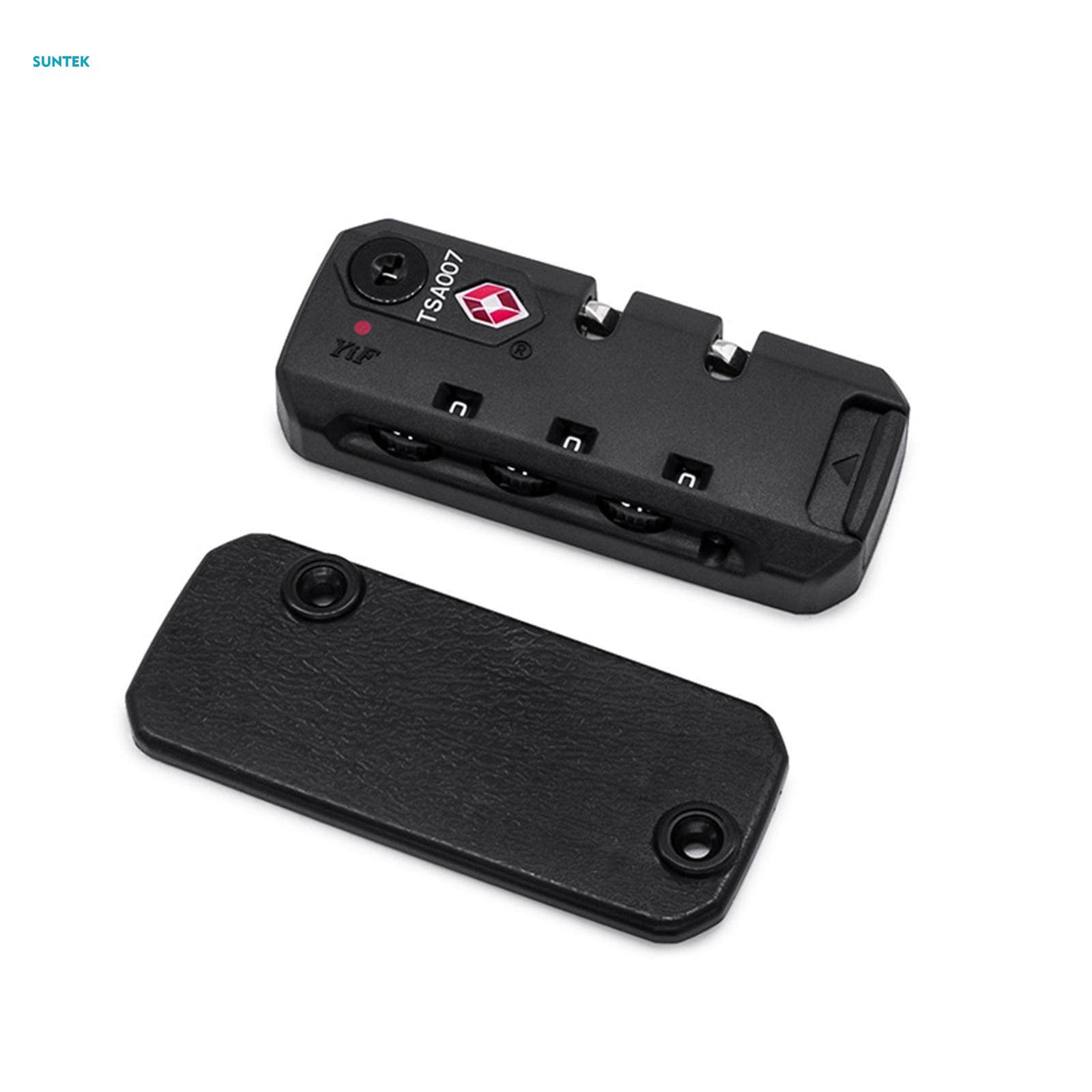 TSA 002 Secure Luggage 3 Digit Combination Lock Suitcase Bag Code Lock Padlock - Portable and Lightweight - TSA13116 Black. 
