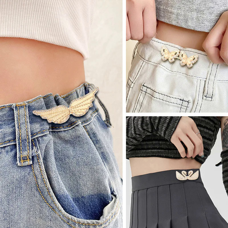 Jeans Waist Snaps Button Waist Tightening Tool No Sewing Waist Adjustment Modification Fixed Button Set Chinese Knot Button. 