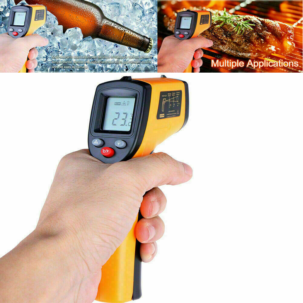 Yfashion Digital hermometer Infrared Handheld emperature Device Non-contact Ir hermometer color. 