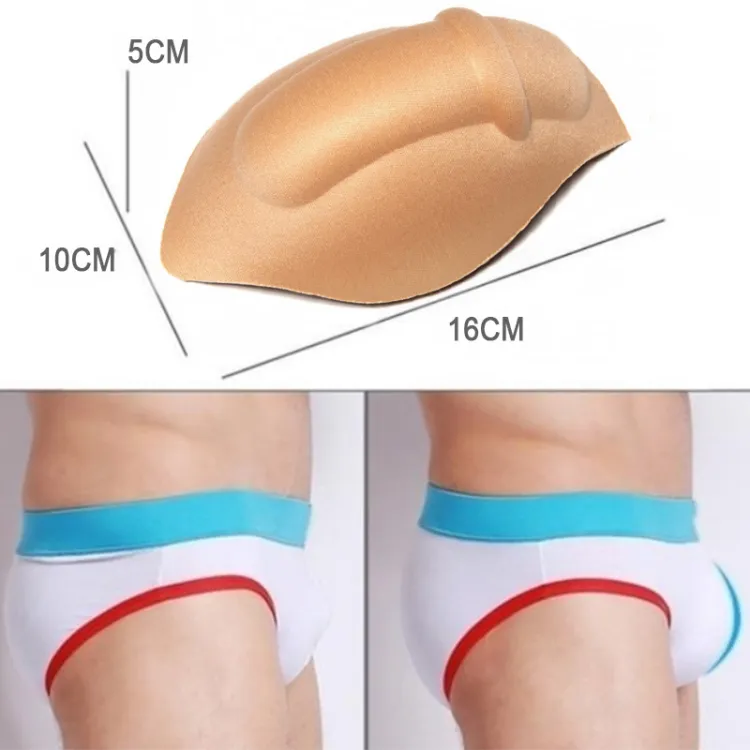 Mens Sponge-Cushion Underwear 3D Cup Pad Bulge Pouch Enhancer
