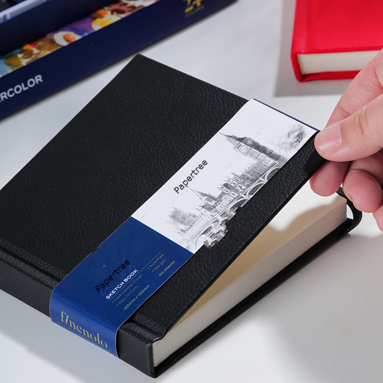 PAPERTREE EC285-BK Sketch Book - 40 Sheets. 