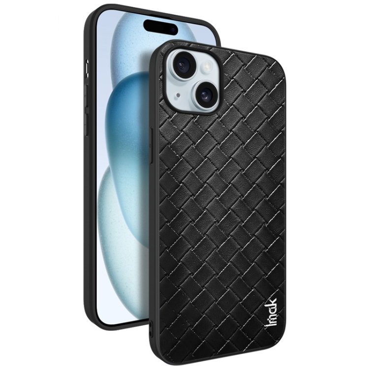 For iPhone 15 Plus IMAK LX-5 Series Shockproof PC + PU + TPU Protective Phone Case