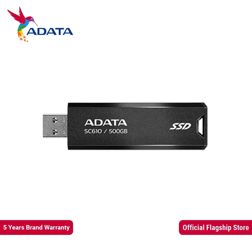 Usb Adata 500 Gb Ssd ADATA SC610 500GB External Solid State Drive