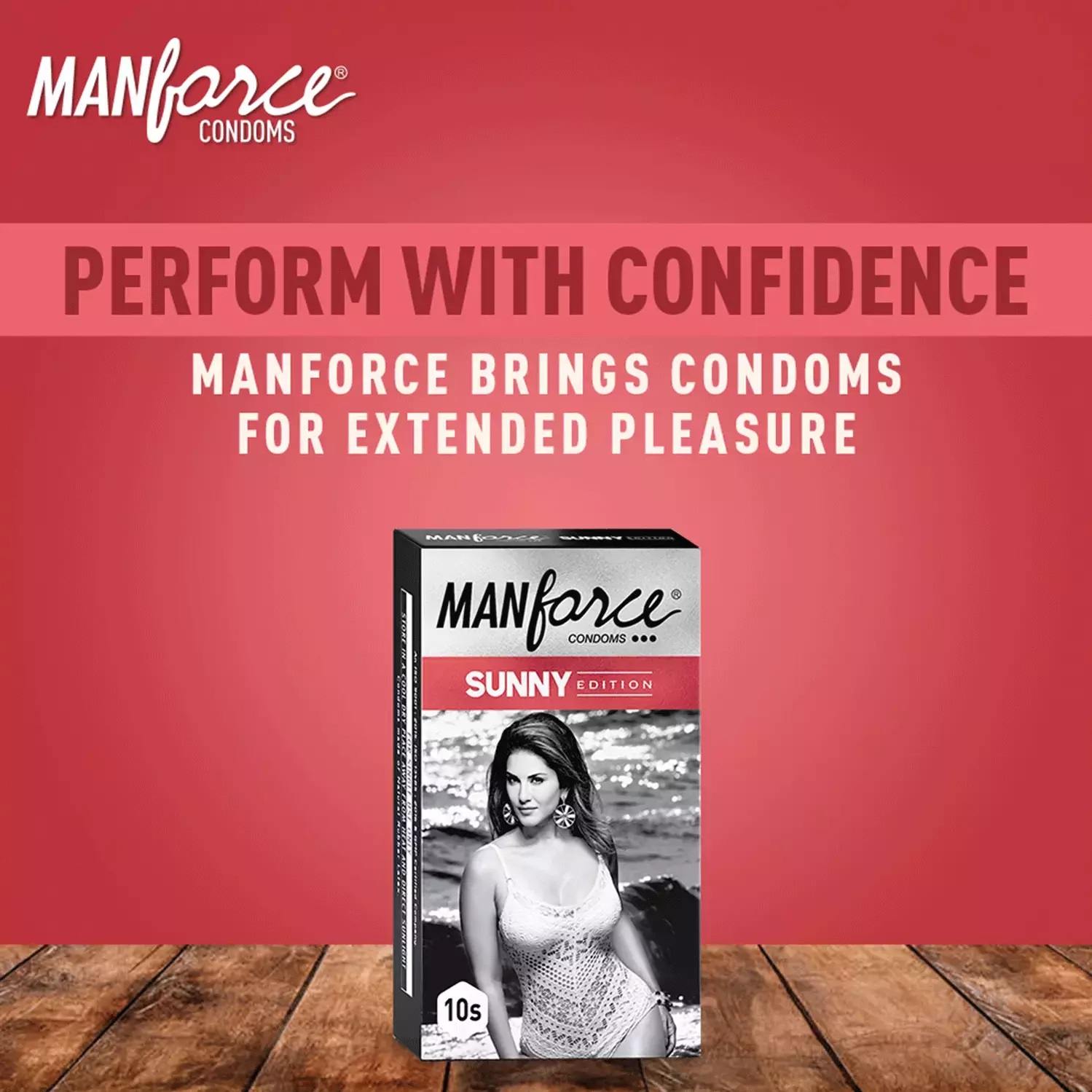 Manforce Sunny Edition Condom 10's pack (10x1=10 pcs). 