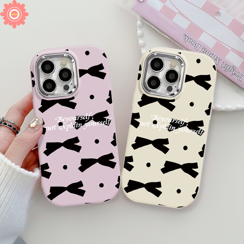 For Oppo A35 A57 A18 A38 A53 A16 A17K A15 A98 A58 A78 A77 A55 A12 A9 A74 A54 A5 A52 A15s A76 A7 A5s A3s A17 A11 Reno 5F 5 4F Fashion Candy Color Bowknot Plating Metal Lens Case. 