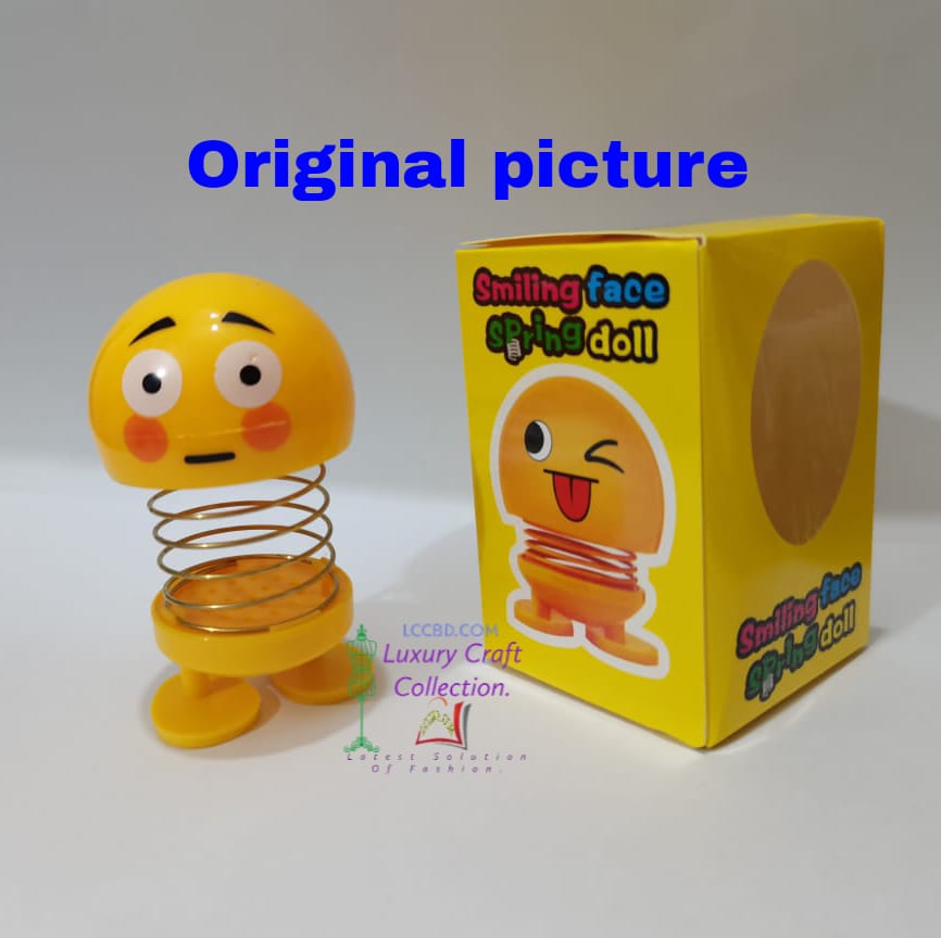 2  pieces large size Emoji spring toy. 
