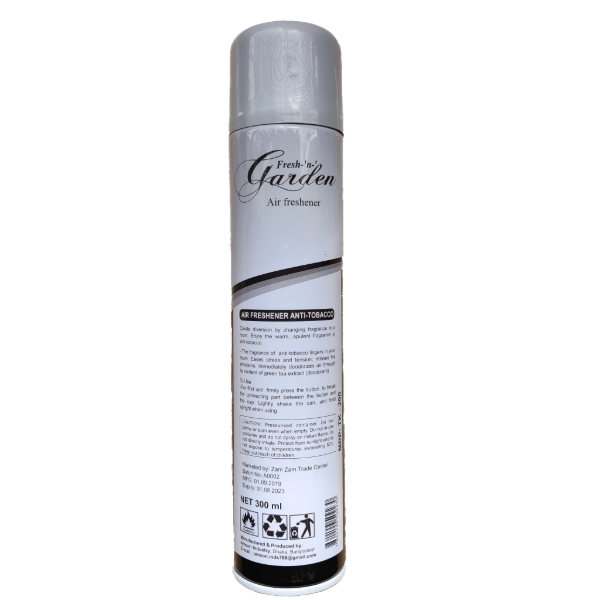 Fresh Garden Anti-Tobacco Air Freshener - 300ml. 