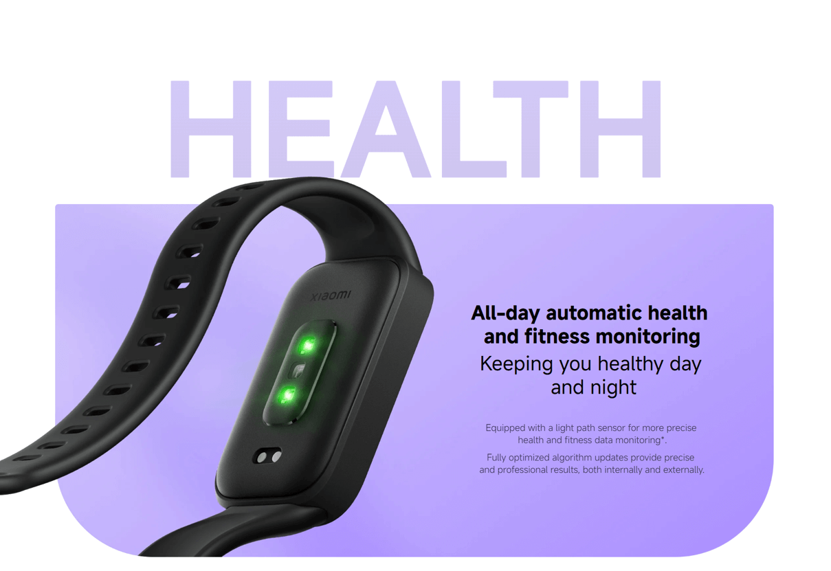 Xiaomi Smart Band 9 active -global version( 1 year replacement warranty ). 