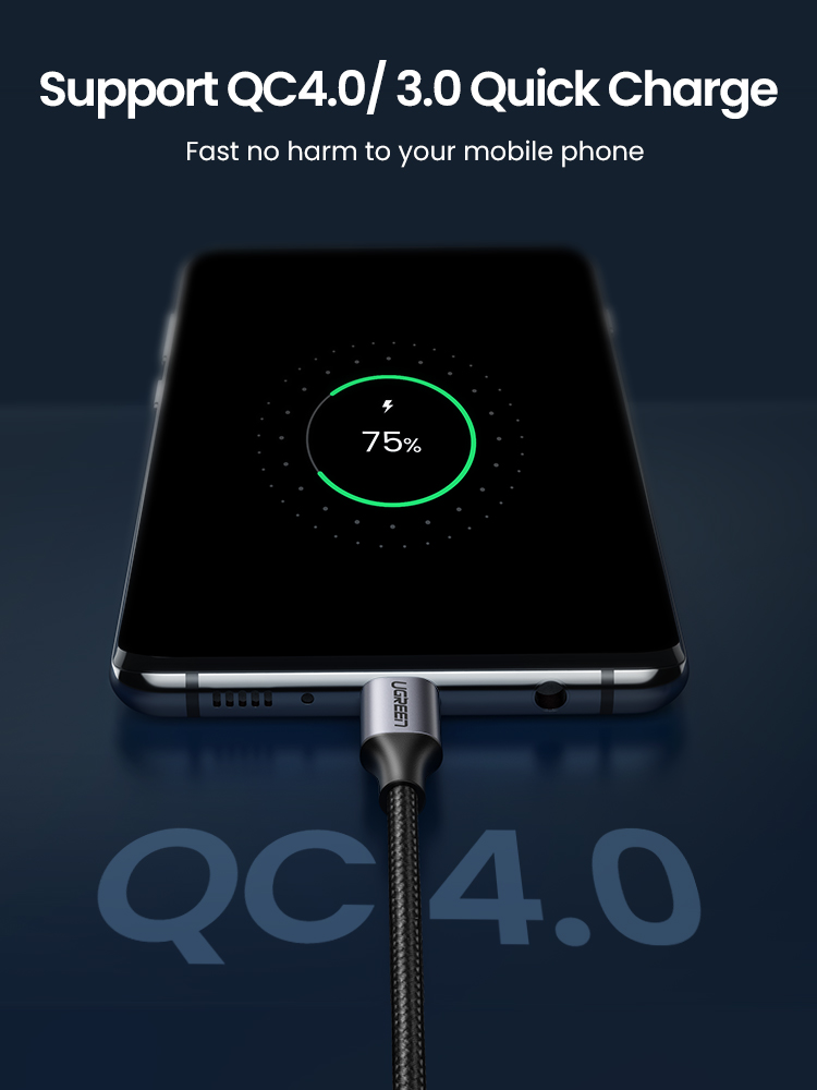 【60W Type C-C】UGREEN USB Type-C to USB C PD 60W Cable for Samsung Galaxy S24 23 Note10 Fast Charger Cable for Macbook Pro Support Quick Charge 4.0 USB Cord. 
