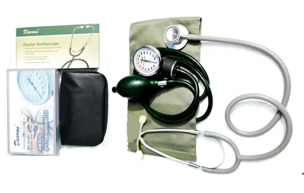 Dearon Blood Pressure Machine Monitor Sphygmomanometer- Analog Aneroid BP Machine. 