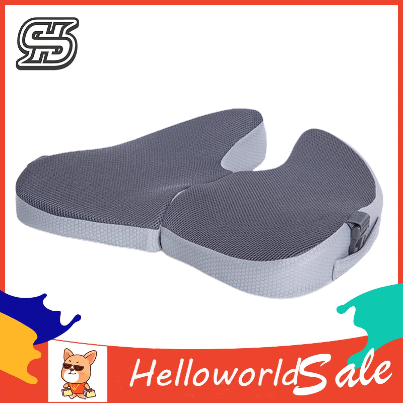 Air Flow Promoting Seat Cushion Memory Foam Hemorrhoid Seat Cushion for Office Car Travel Posture Support U-shaped Design Seat Cushion for Proper Posture. 