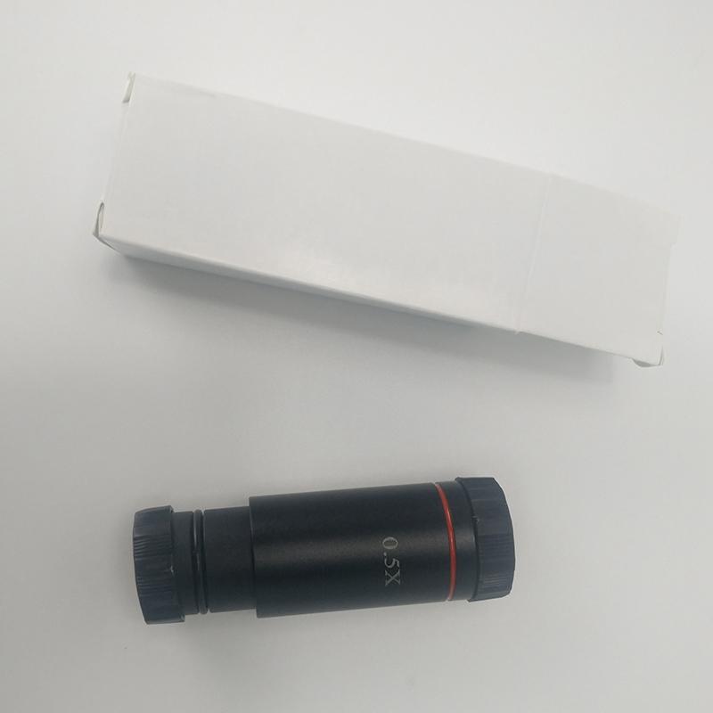 0.5X C Mount Microscope Adapter 23.2mm Electronic Eyepiece Reduction Lens 0.5X Microscope Relay Lens for Microscope CCD Camera. 