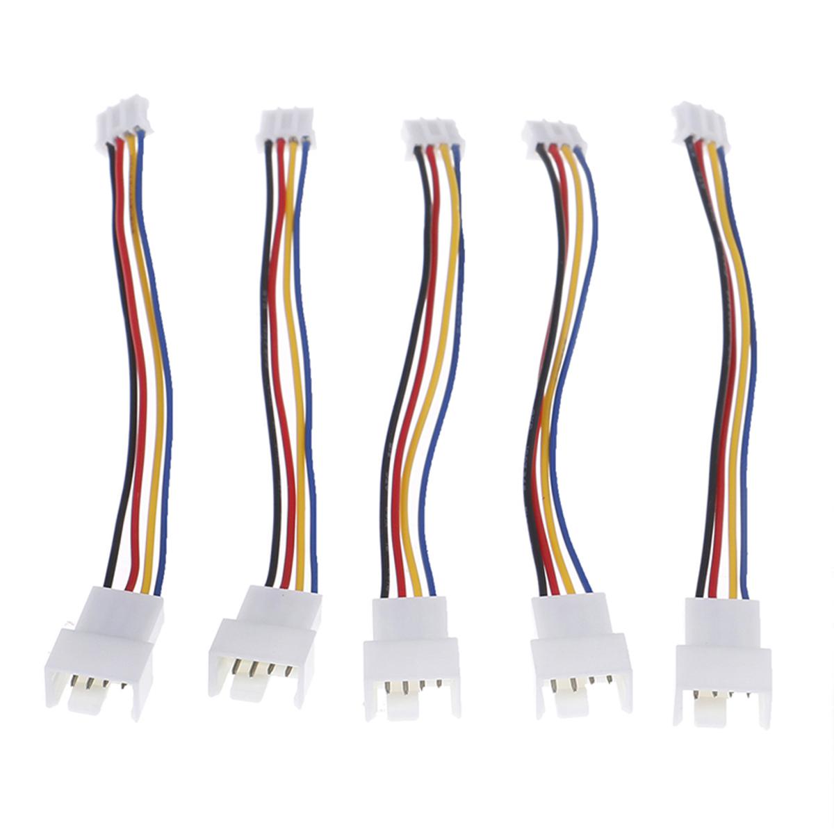 2Pcs Universal small 4 Pin to 3pin 4pin fan PWM connector extension cable
