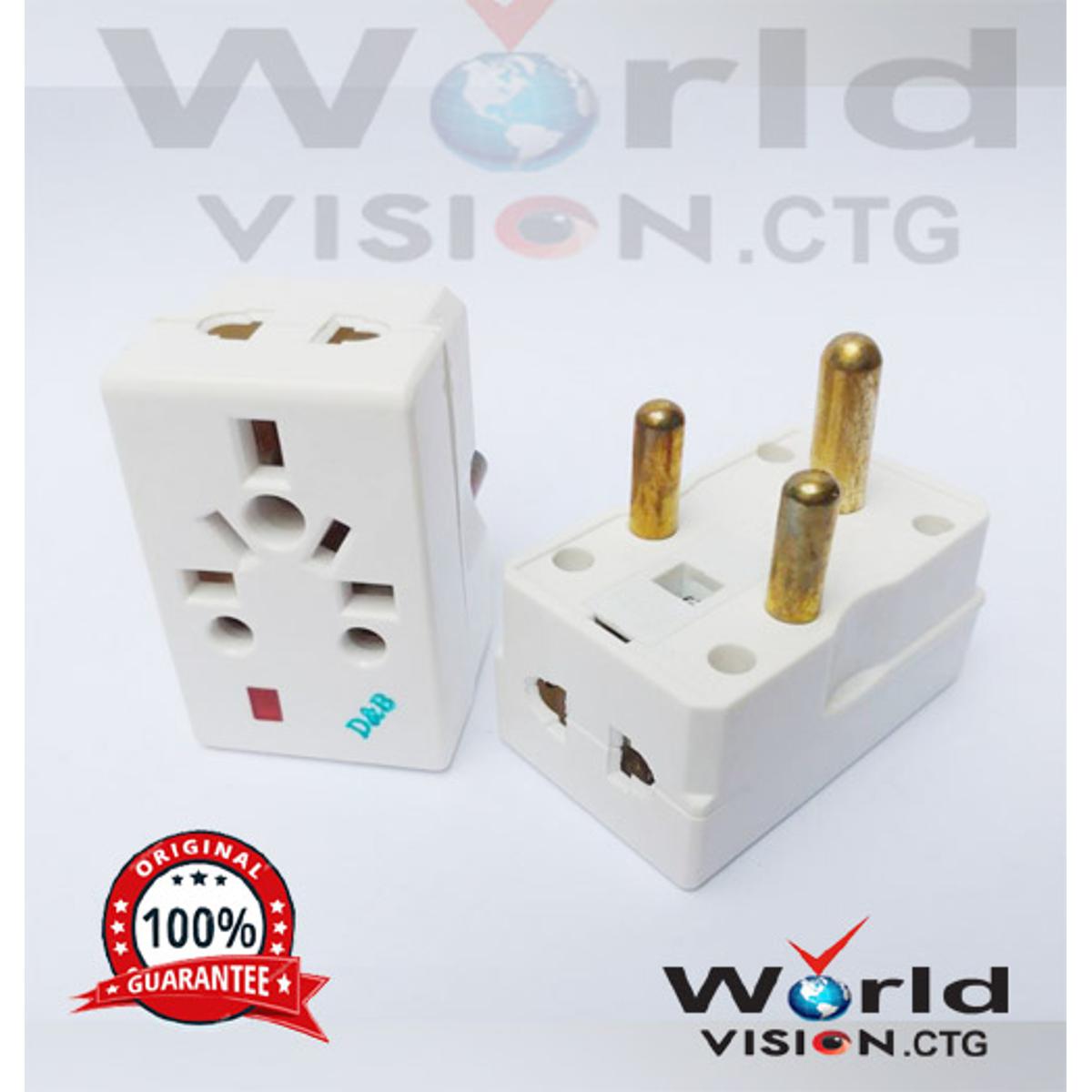 Multi Plug (15AMP)  With Fused 3 Pin Round Heavy duty Professional