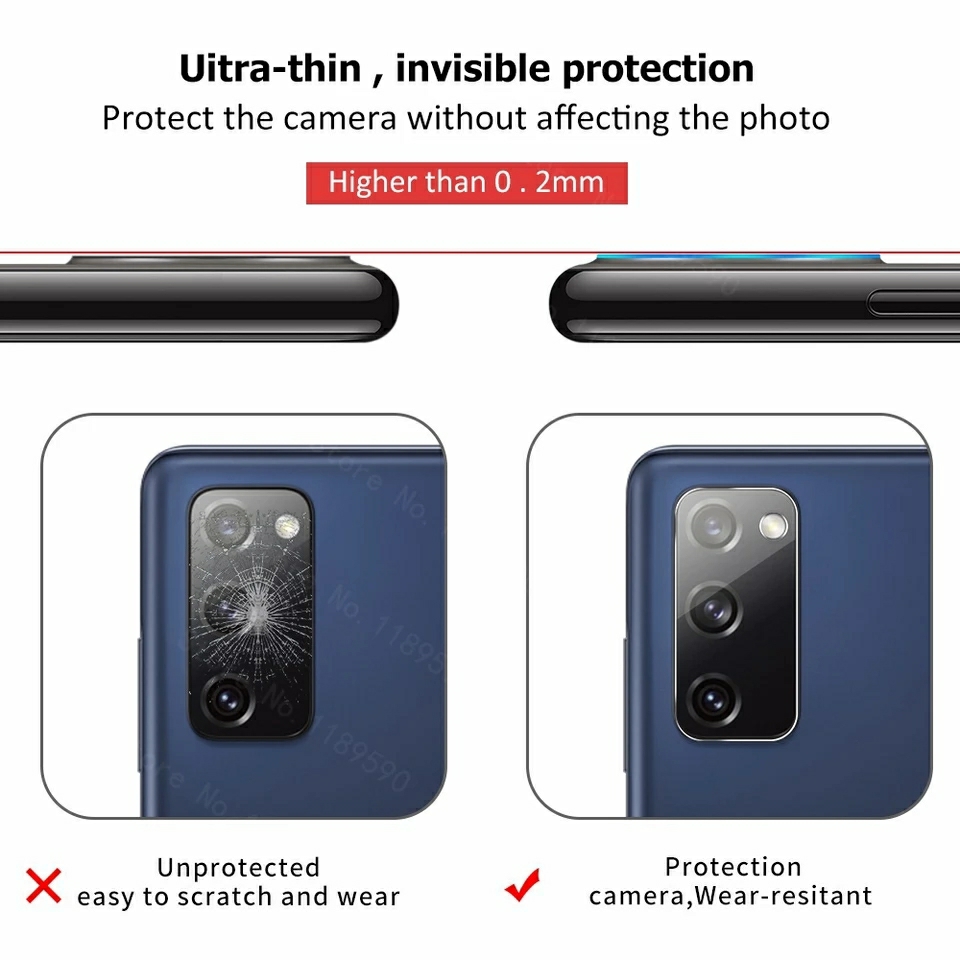 S20FE Clear HD Camera Lens Protector for Samsung Galaxy S20 FE (Fan Edition). 