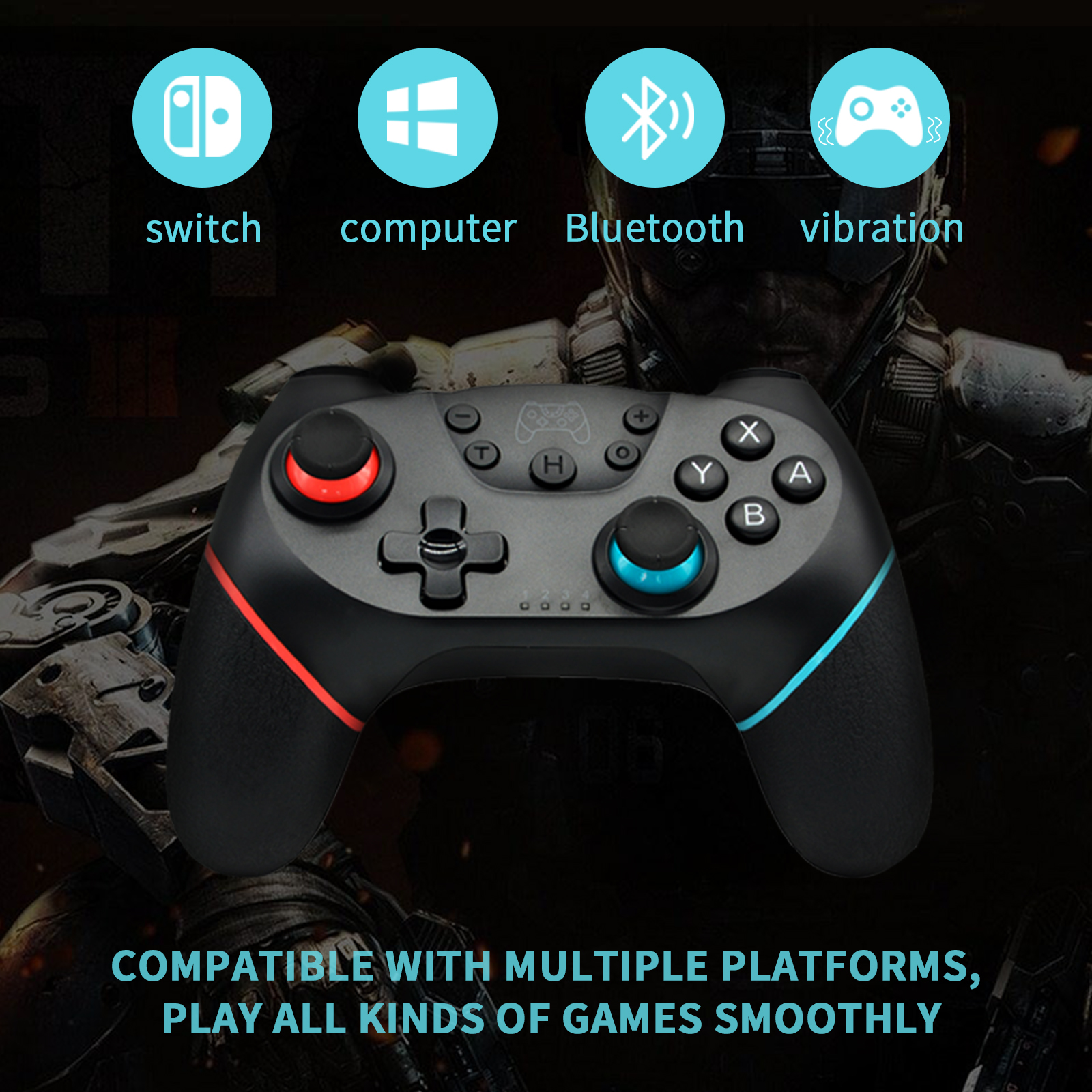 BROODIO Compatible Nintendo Switch Controller Wireless Bluetooth Gamepads For Nintendo Switch Pro OLED Console Control Joystick. 