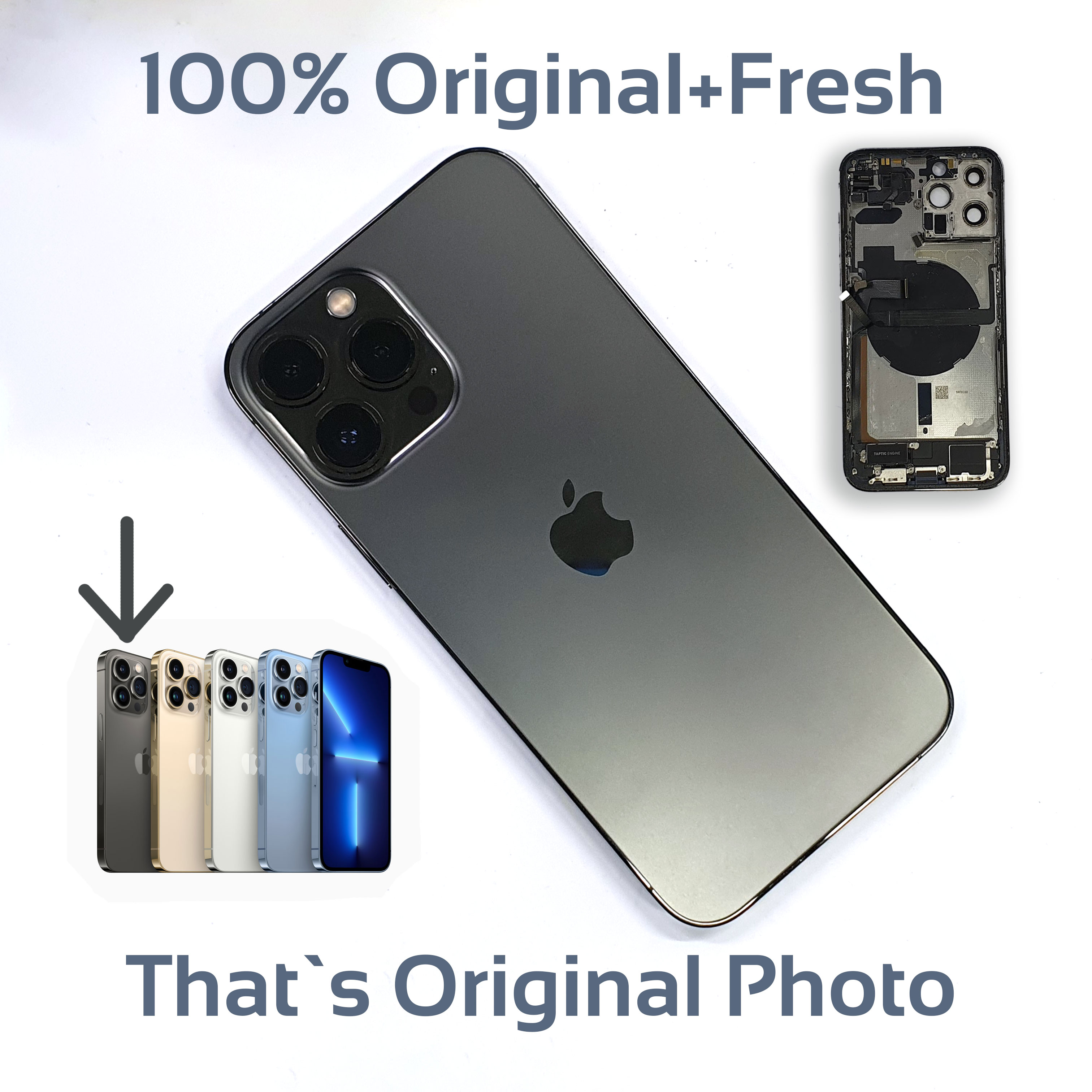 Housing/Setup Casing Body For iPhone 13 Pro Max Used But Fresh (Not Market Quality) Like As Photo. 