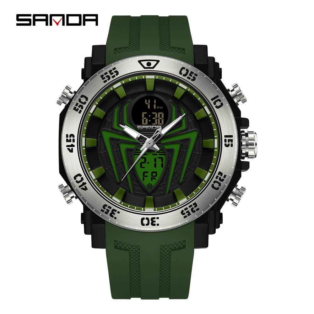 Sanda Men's Watches Sports 50M Waterproof Digital Wristwatch for