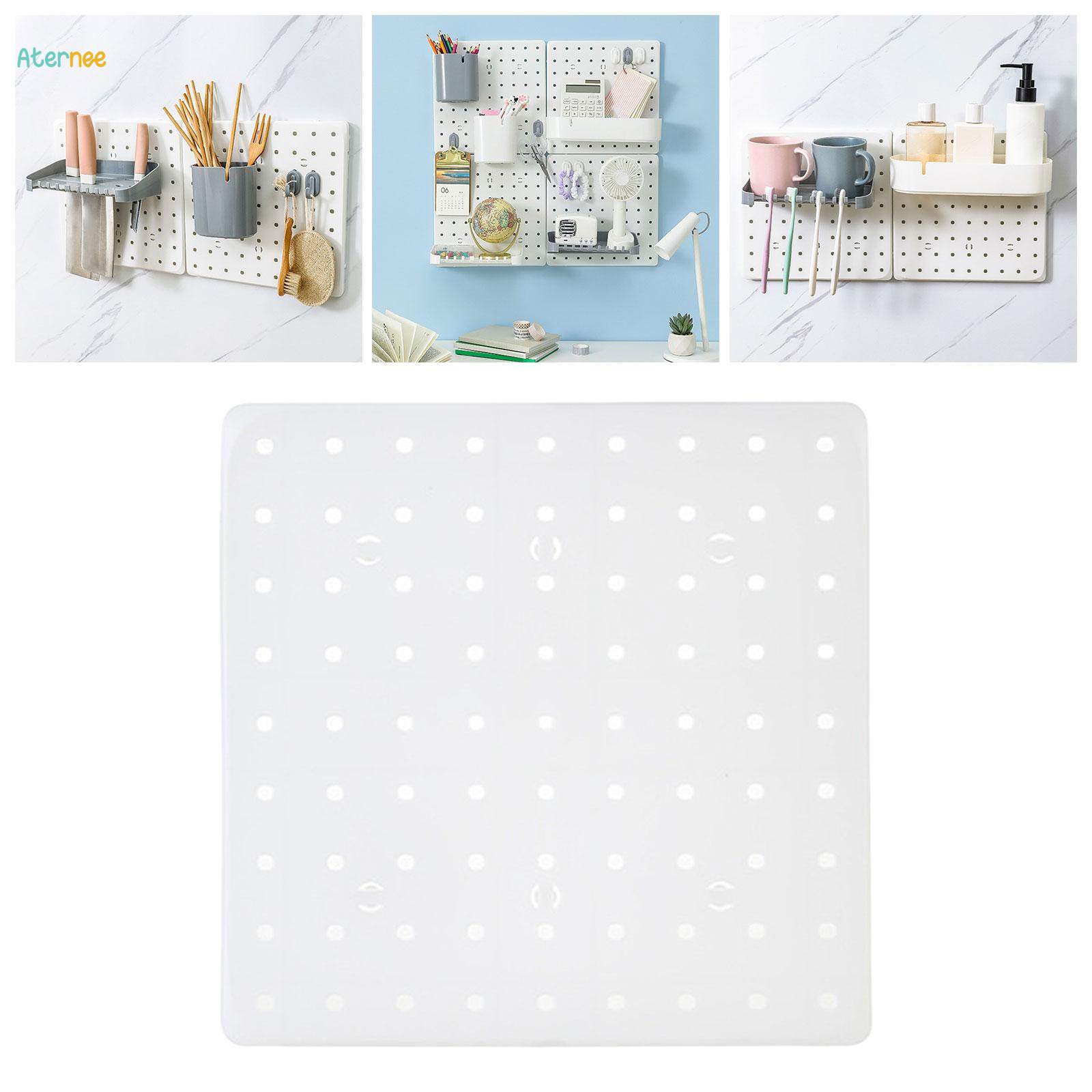 Hole Board Storage Board, Pegboard Wall Panel, Free Combination, Multifunctional No Punching DIY Pegboard Combination Board for Entrance Garage. 