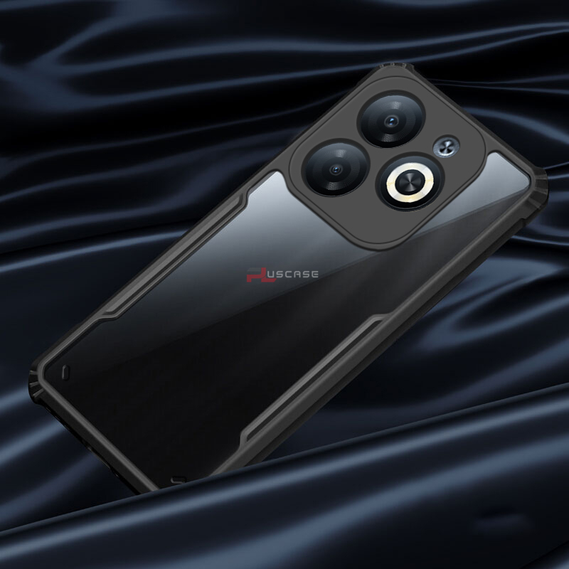 PlusCase for Infinix Smart 8 Case Air Cushion Hard Clear Shockproof Back Cover. 