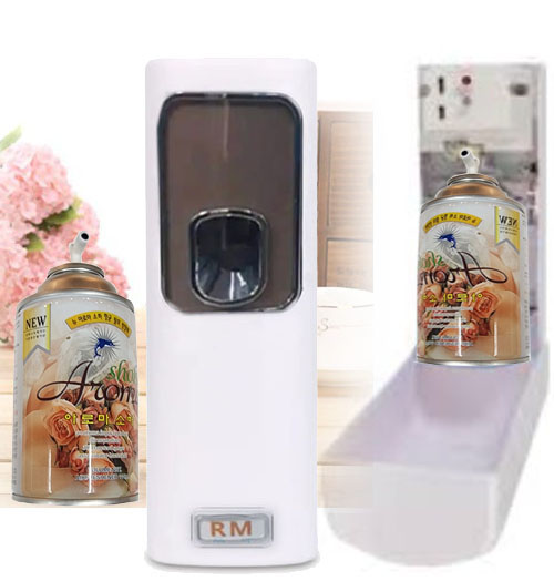 Room  Auto Air Freshener Draco RM 120 dispenser, Noblige Air Freshener Made By Korea With RM 120 Dispeser =1, AA Battery=2, Spray Can= 1,  Auto room spray, Air freshener. 