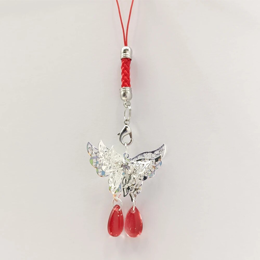 Anime Tian Guan Ci Fu Cosplay Keychain Heaven Official's Blessing Hua Cheng Xie Lian Butterfly Pendant Phone Chain Keyrings Gift. 
