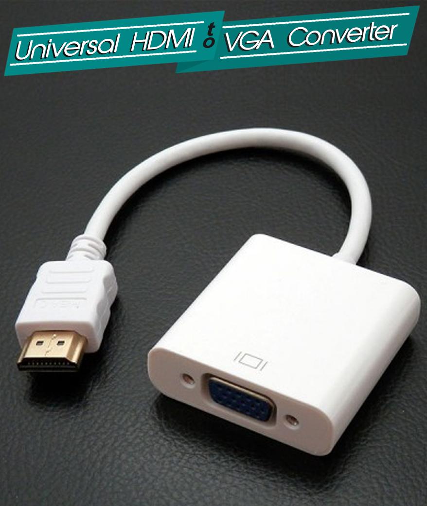 Ativa® HDMI To VGA Adapter, Unidirectional, White, 27523, 59 OFF