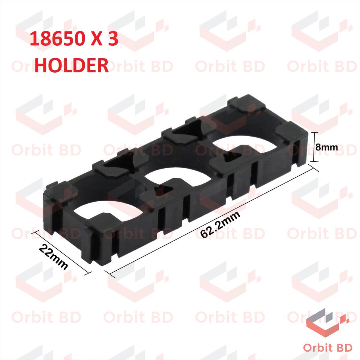 18650 Lithium Cell Battery Case Holder Three Bracket-2pcs