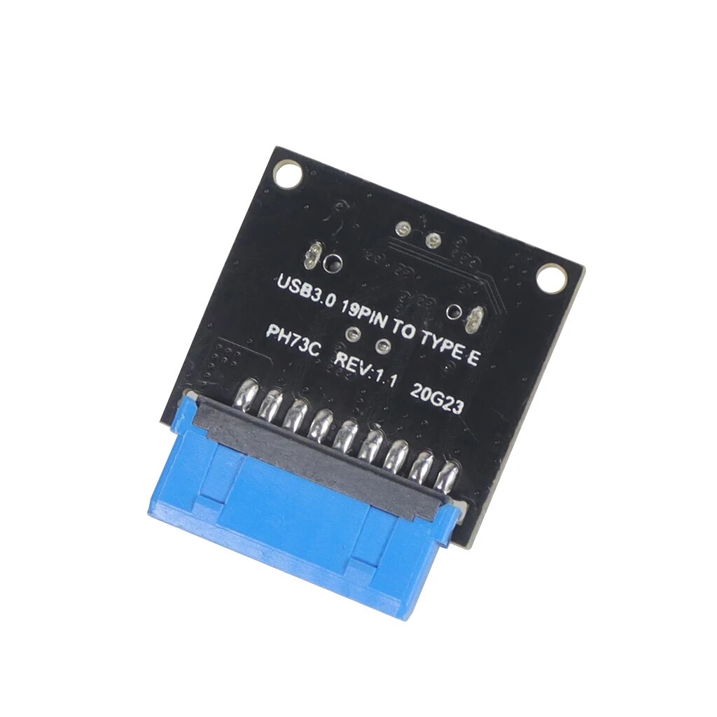 USB 3.0 Internal Header to USB 3.1/3.2 Type C Front Type E Adapter 20 Pin to 19 Pin Converter for PC Motherboard Connector Riser. 