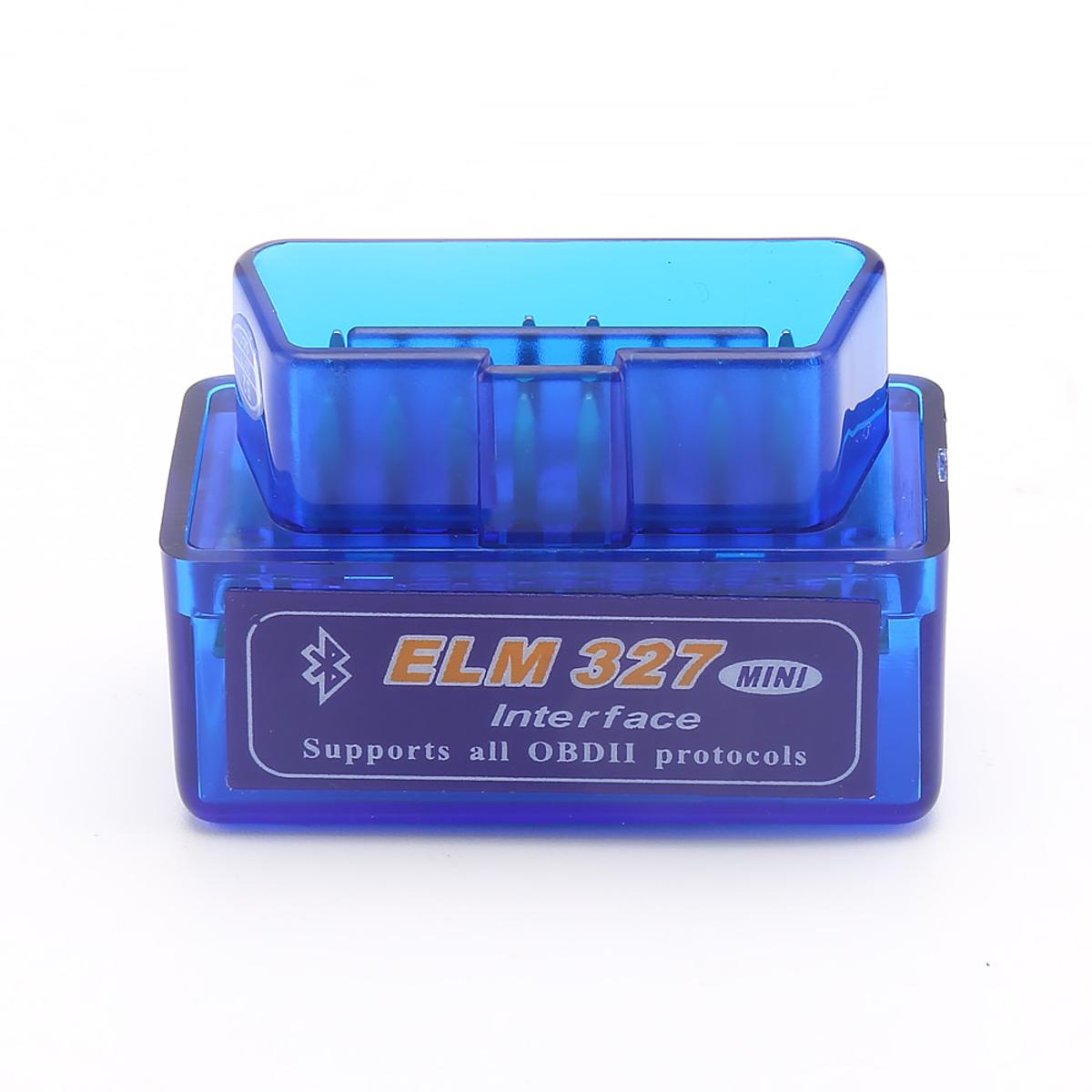 Blue Super Mini ELM327 Bluetooth Module 5.1 Version OBD2 Mini Elm 327 v2.1 Car Diagnostic Scanner Tool For ODB2 OBDII Protocols