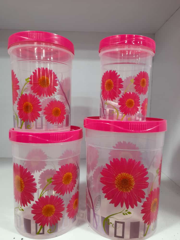 Dalia Spice Cont 4 Pcs Set(1.85,1.2,0.75,0.43L)-Tr. 