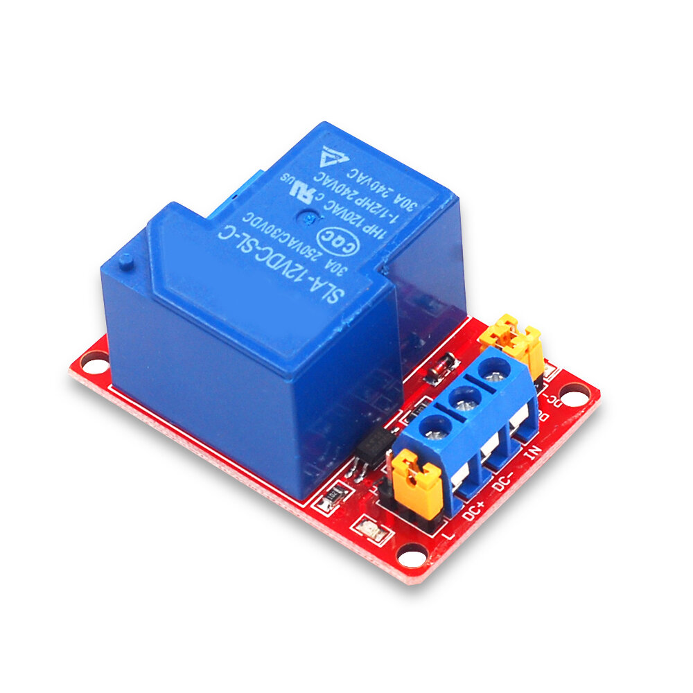 12V 30A One Channel Relay Module with Optocoupler Isolation Support High and Low Level Trigger. 