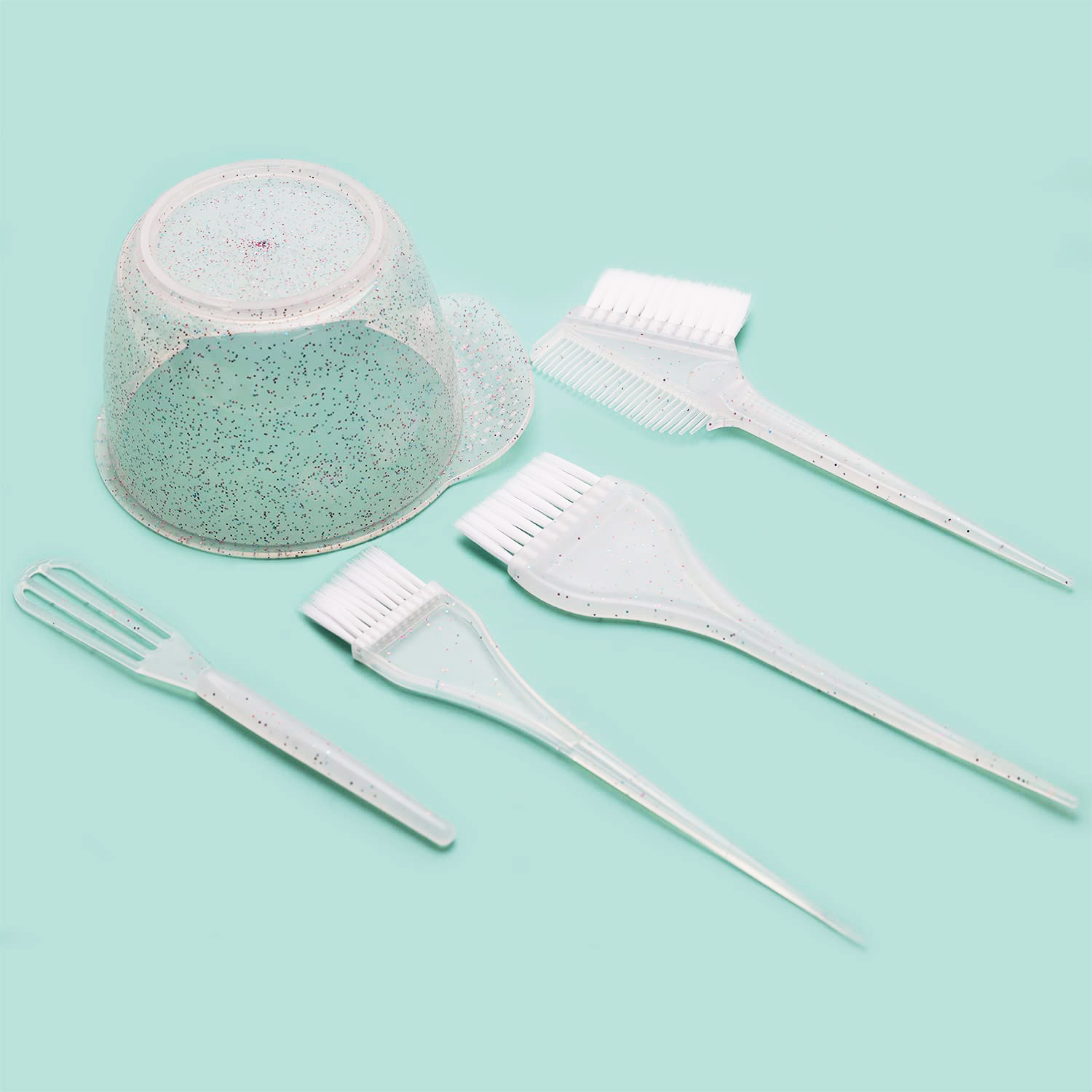 【Hengli jewelry story】(New) barber shop hair dye set hair dye bowl hair dye brush hairdressing tool set 5 pieces