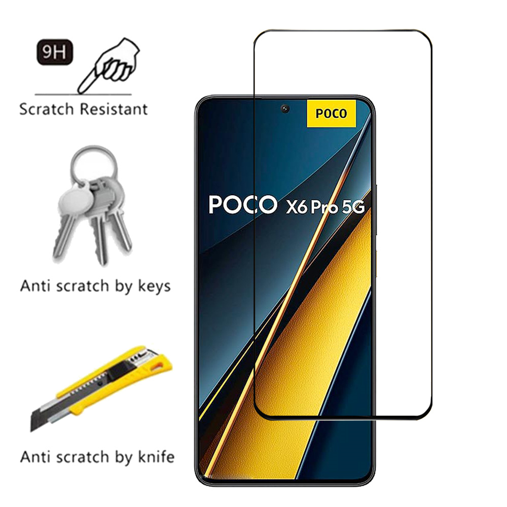 mica Poco X6 F6 Pro 5G Screen Protector Glass Little X6 X5 F5 Pro Pelicula de Vidro Temperado For Xiaomi Poco X6Pro Tempered Glass Camera Film Poko C65 M6 Pro Cristal PocoX6 Phone Front Glass. 