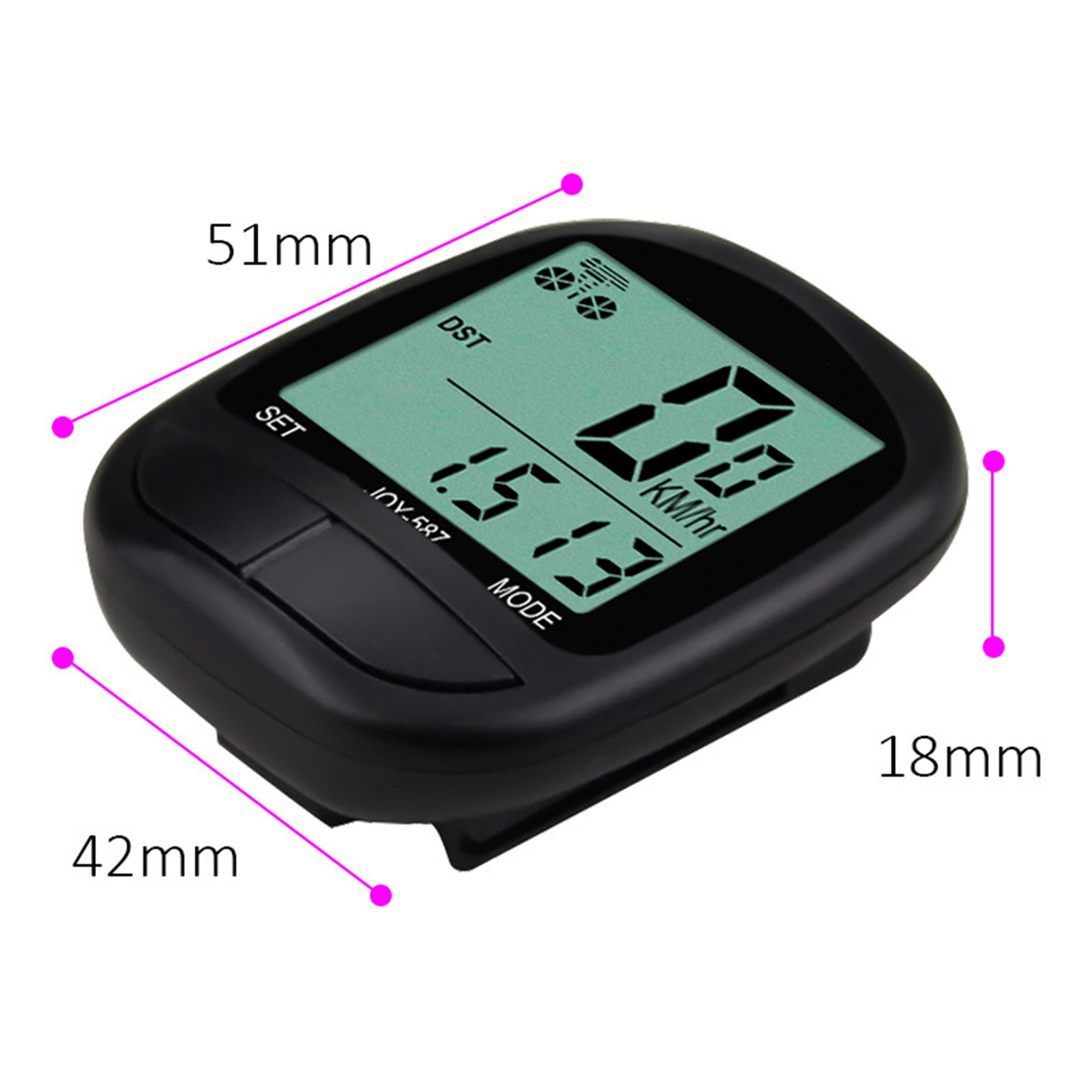 Speed Distance Tracker for Cyclists Waterproof Wireless Bike Computer with Lcd Display Easy Install Battery Powered Odometer for Cycling Bike Speedometer. 