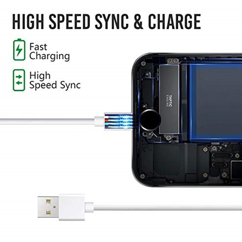 【happy one】8 USB data Cable for apple iphone 8 6 6s Plus 10 pcs / lot For iphone 11 12 Pro max XS XR X Mobile phone Charger. 