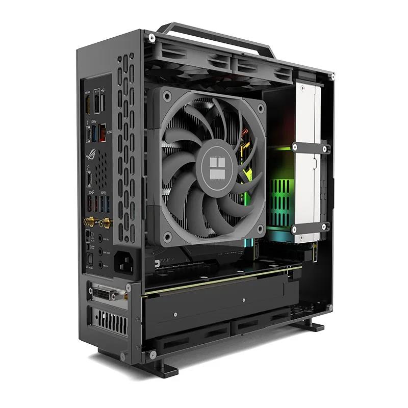 In Stock Lzmod Mini A24-V5 2.0 Dual Slot Single Display 1U Power Supply ITX Chassis Double-Sided Chamfering. 