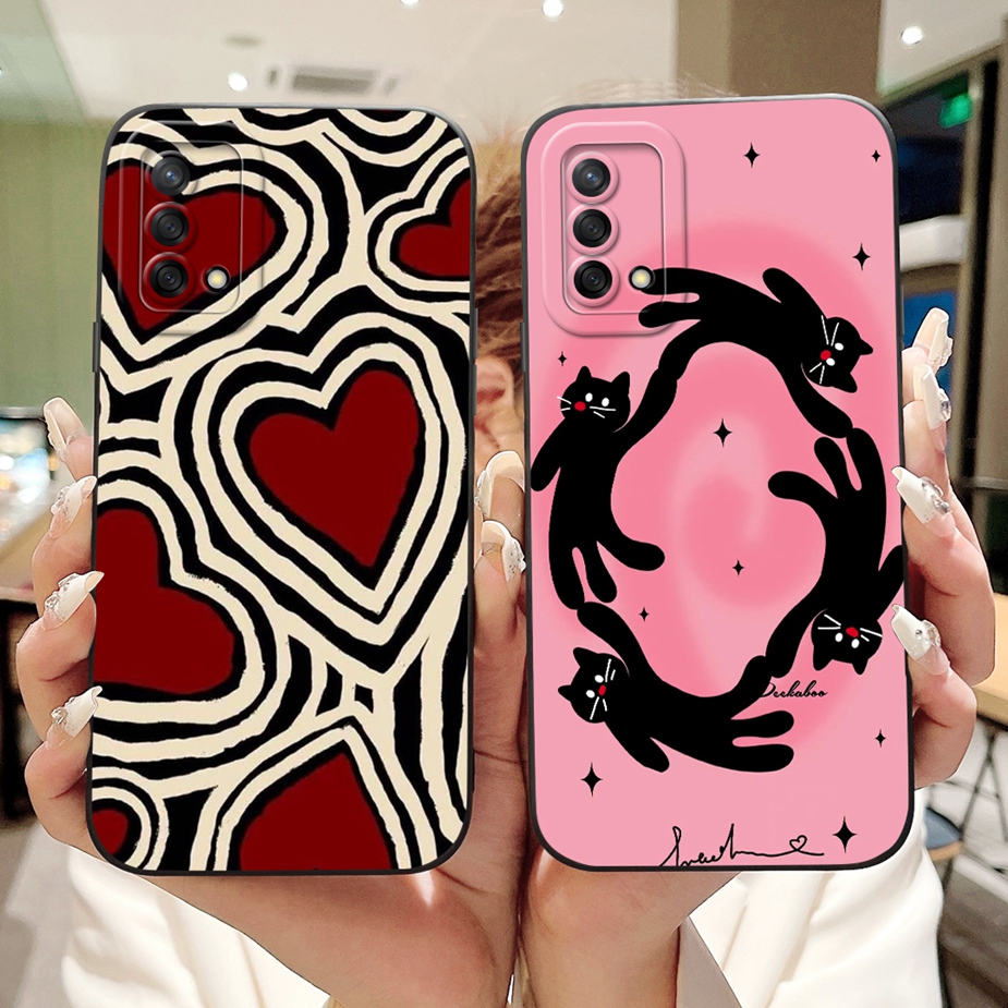 For Oppo A74 4G Case Oppo A54 A94 Fashion Patterned Cover Soft TPU Phone Case For Oppo A94 A 54 74 OppoA54 OppoA74 OppoA94 Shell. 