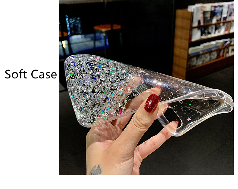 Back Cover For OPPO A9 2020 Phone Case Glitter Silicone Soft Full Starry Sky String Glitter Transparent Space Stars Moon OPPO A9 2020 Case. 
