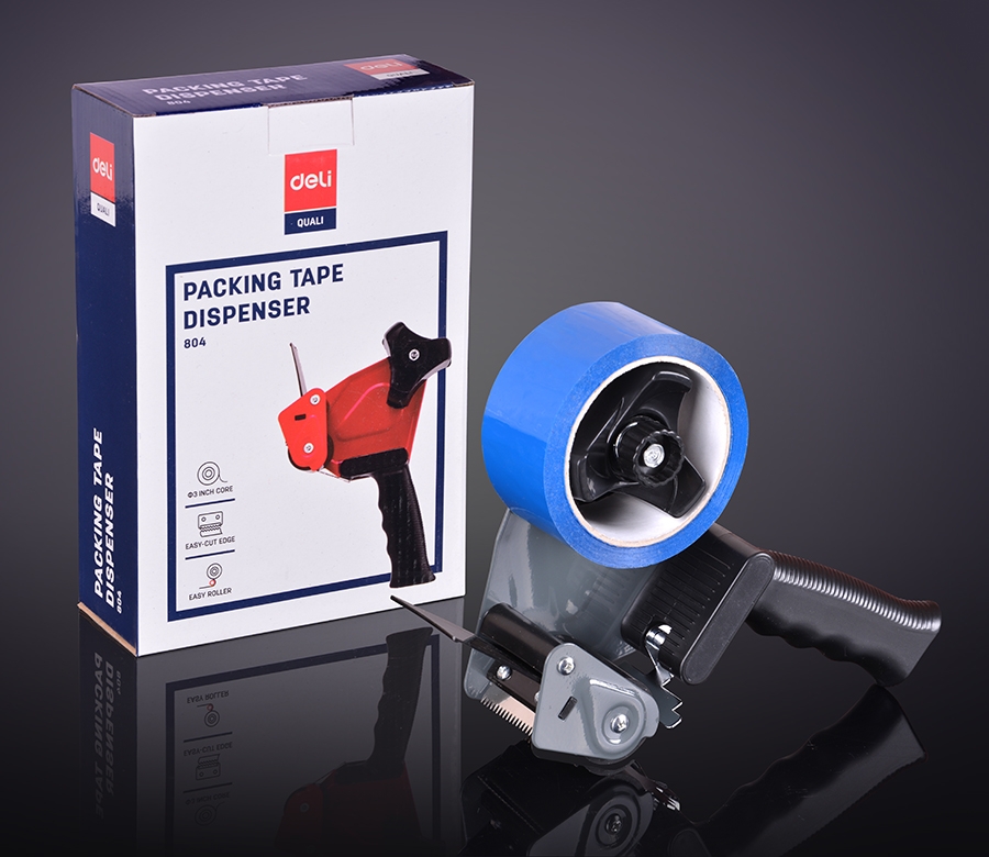 Deli E804  Packaging Tap Cutter Supports 2 inch size tape. 