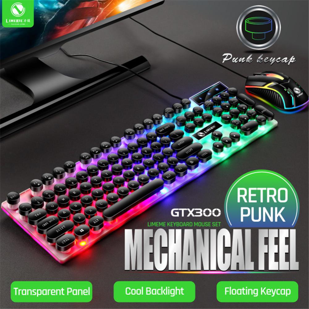 Mechanical Keyboard 104 Keys Dustproof Usb Wired Keyboard Mouse Set Waterproof Rgb Backlight Gaming Keyboard Gaming Mouse Cool. 