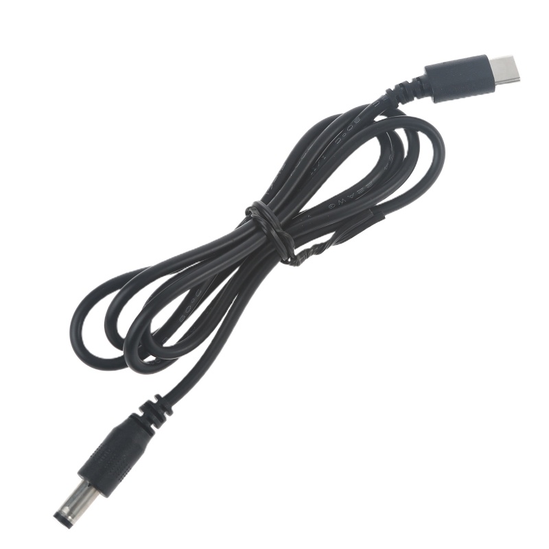 【PC 200cm USB C PD Power Supply Cable 9V 12V 5.5x2.1mm for Wireless WiFi Router. 