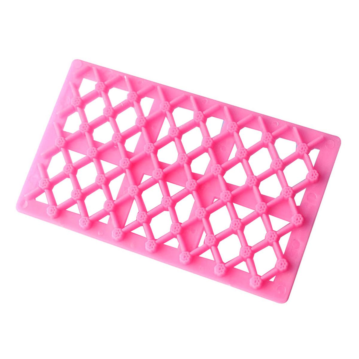 DIY Square Grid Chocolate Fondant Cake Cutter Baking Emboss Decorating Mold Tool