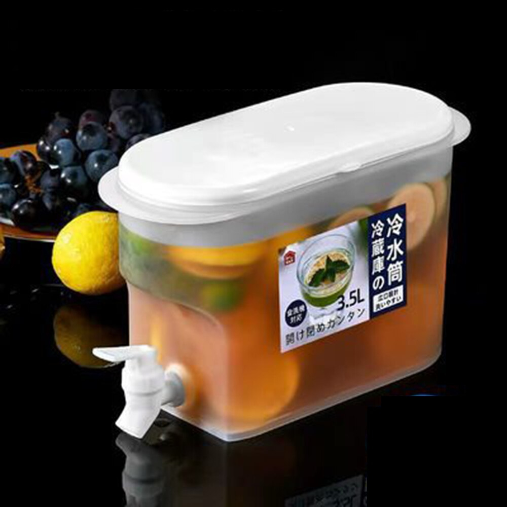 4l Drinks Dispenser Milk Fridge Water With Tap Jug Chiller Large For Fruit Teapot Faucet Mak 新作