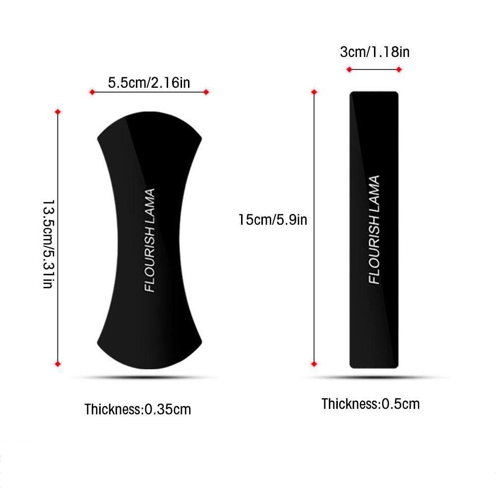 2 Pcs Magic Traceless Rubber Sticker Mobile Phone Holder High Temperature Resistant Reuseable Sticker Srick on Anywhere. 